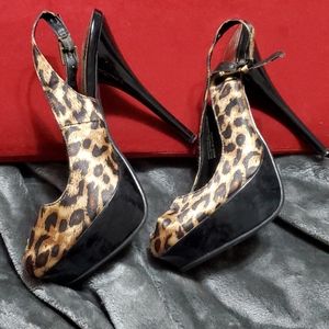 Ladies Cheetah Print Heels
